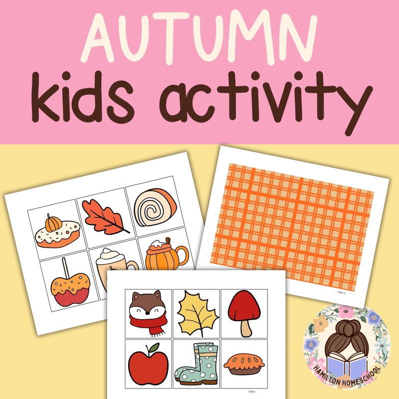 Autumn Memory Match Game Fall Seasonal Activity - Image 2
