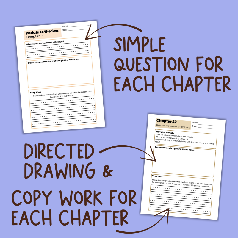 Paddle-to-the-Sea Workbook by Holling C. Holling Living Books Literature Worksheets - Image 2