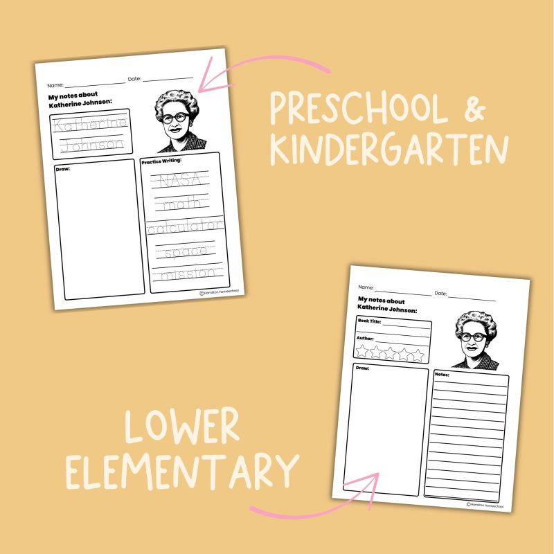 Katherine Johnson Student Note Pages & Worksheets - Image 3