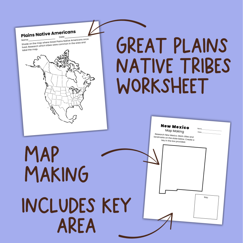 The Great Plains Worksheets & Note Pages Geography and History Unit - Image 3
