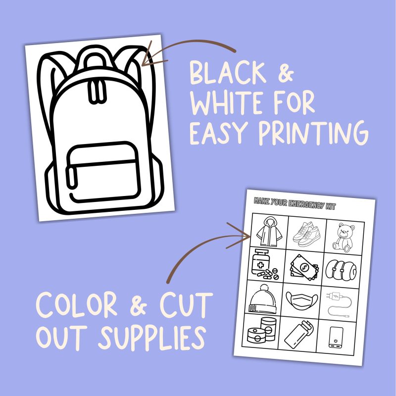 Emergency Supply Kit Activity Fill Your Emergency Kit File Folder Activity - Image 3