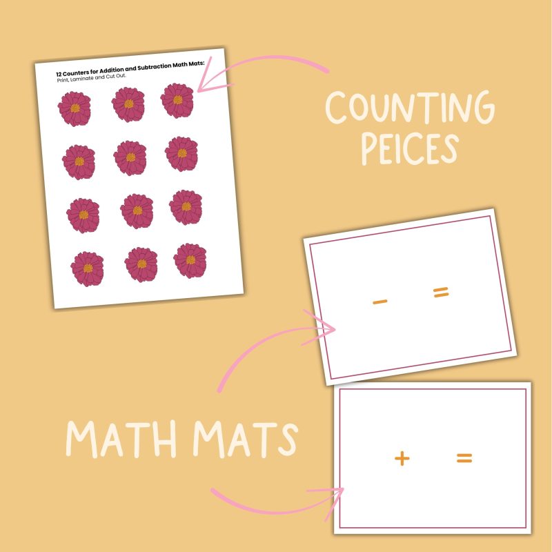 Zinnia Math Activity Pack Preschool to Kindergarten Counting Practice - Image 3