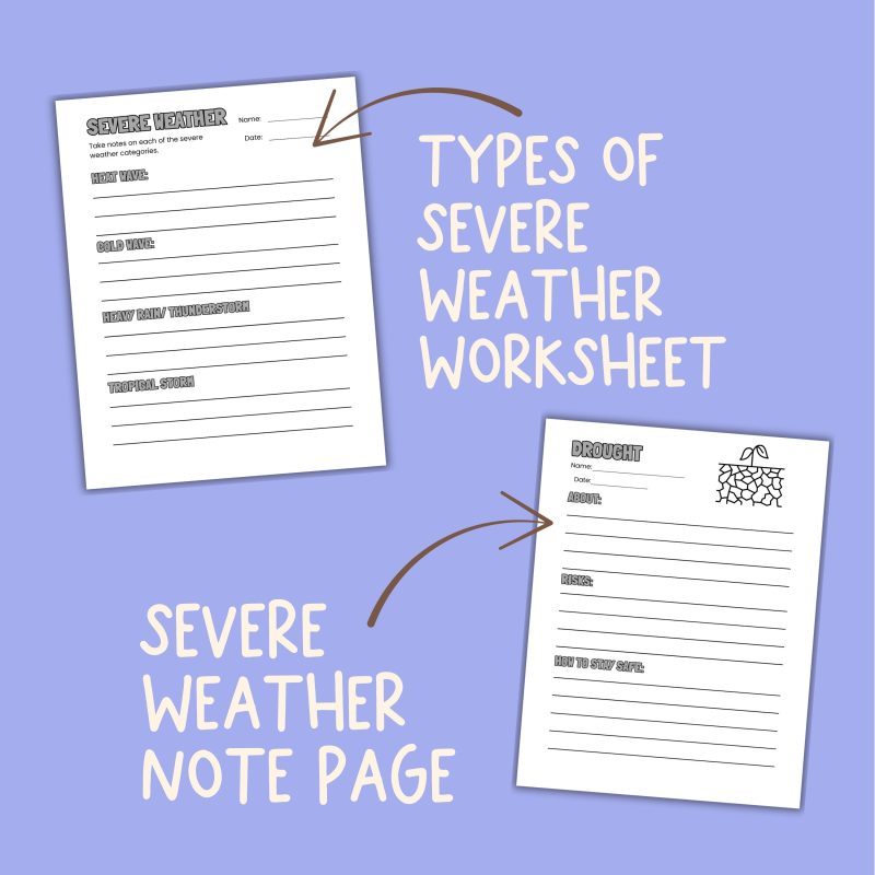 Extreme Weather Family Unit Earth Science Emergency Preparation Severe Weather Study Unit - Image 3