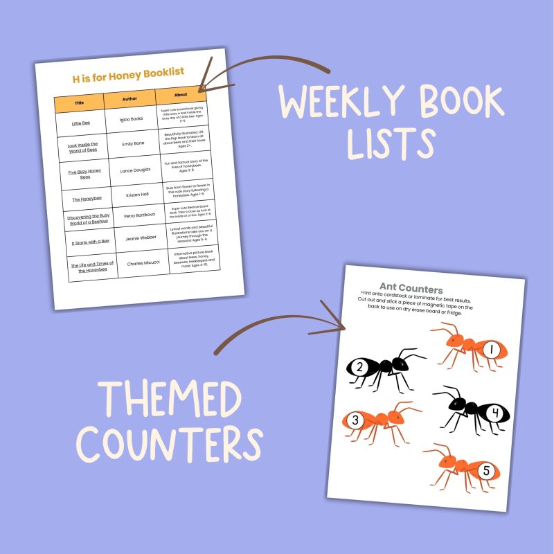 Preschool Bug Bundle Pre-K Learning Pack 7 Week Lessons - Image 3