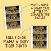 Tiger Alphabet Match Game Upper and Lower Case Letter Cards - Image 3