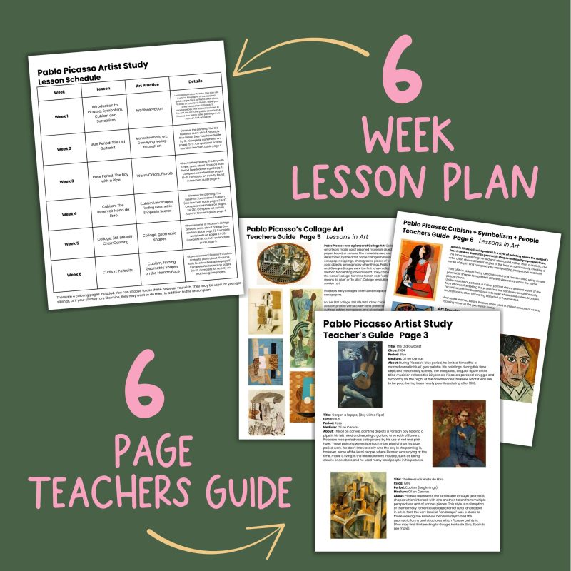 Pablo Picasso Artist Study Unit Art History Lesson Plan Family Learning - Image 2