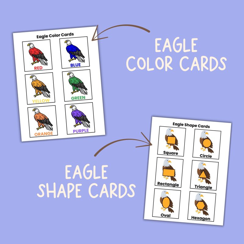 E is for Eagle Preschool Learning Pack Letter E Week Activities - Image 3