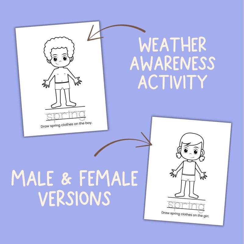 Seasons Preschool Activity Pack Winter Spring Summer Autumn 4 Seasons Activities - Image 3