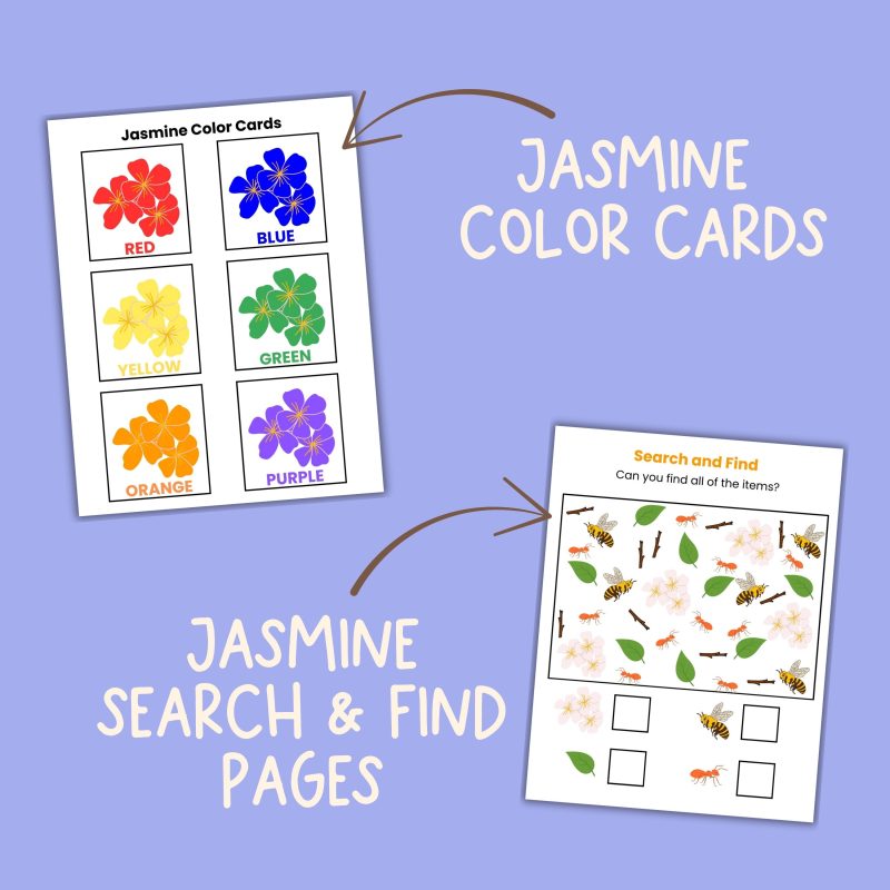 J is for Jasmine Preschool Activity Bundle - Image 3