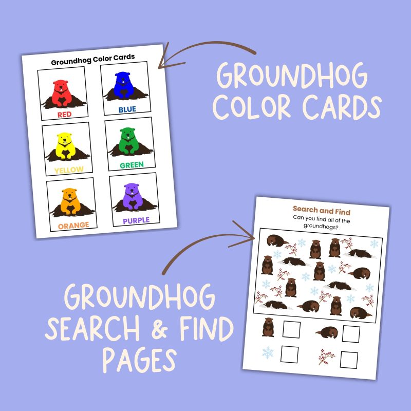 Groundhog Preschool Activity Bundle G is for Groundhog Groundhog - Image 3