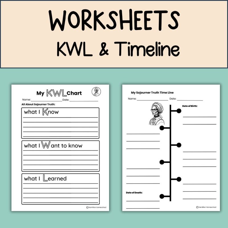 Sojourner Truth Student Note Pages and Worksheets Black History - Image 3