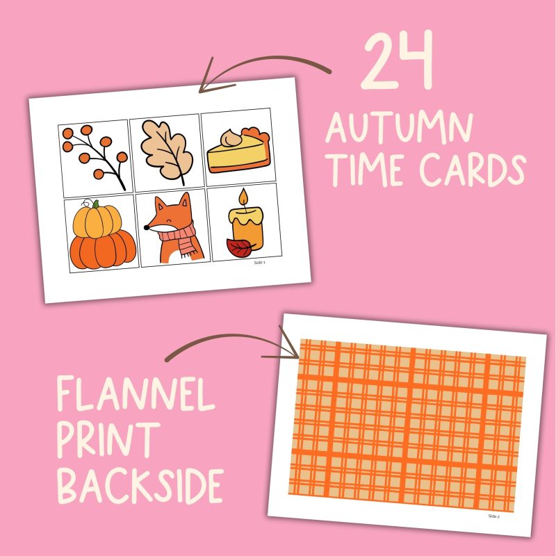Autumn Memory Match Game Fall Seasonal Activity - Image 3