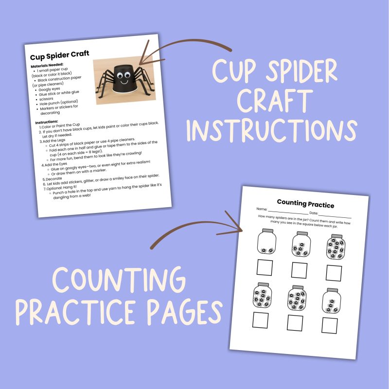 S is for Spider Preschool Pack Spider Worksheets and Activities Pre K Kindergarten - Image 3