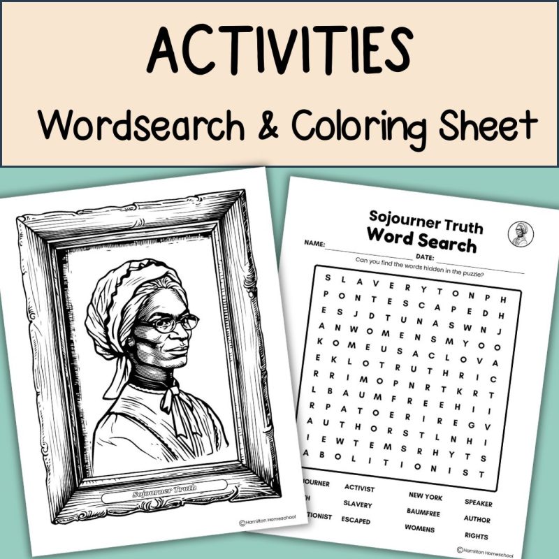 Sojourner Truth Student Note Pages and Worksheets Black History - Image 4