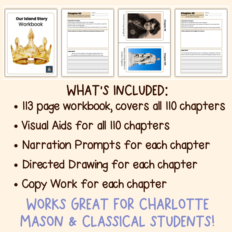 Our Island Story Workbook Complete An Island Story Worksheet Book Companion Visual Aids Study Guide - Image 2