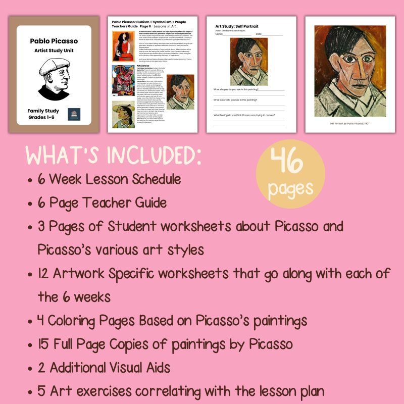 Pablo Picasso Artist Study Unit Art History Lesson Plan Family Learning - Image 4