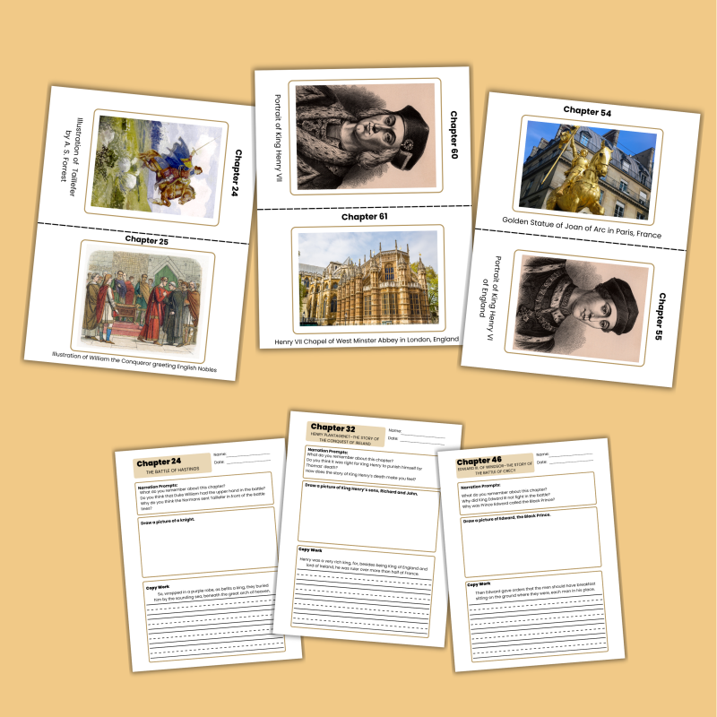 Our Island Story Workbook Ambleside Online Year 2 An Island Story History Worksheets Copy Work - Image 3