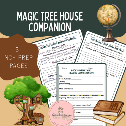 Magic Tree House Companion - Reusable Template for the Magic Tree House Books