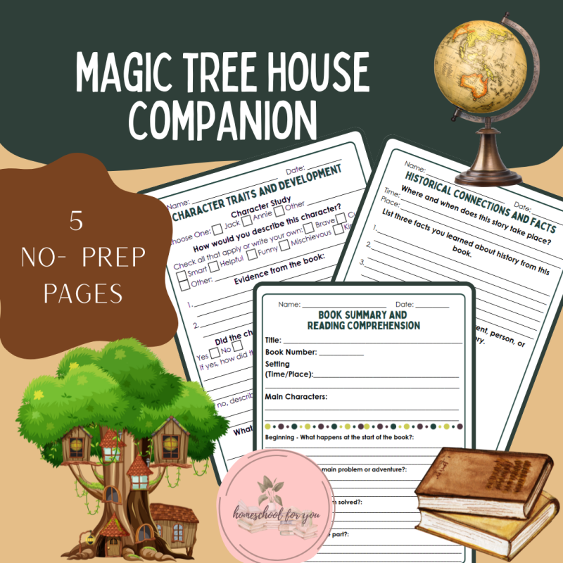 Magic Tree House Companion - Reusable Template for the Magic Tree House Books