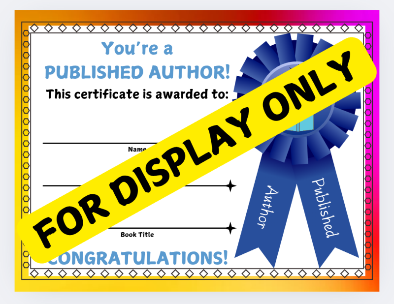 Young Author Celebration Certificate ✨📖