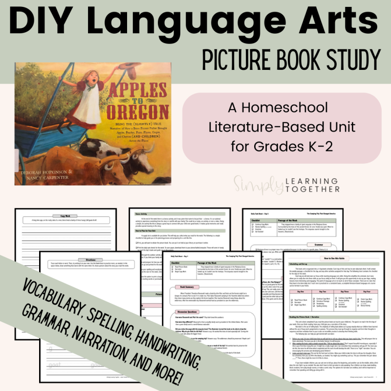 Picture Book Study | Literature-Based | Apples to Oregon