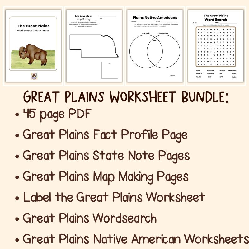 Tree in the Trail Great Plains Bundle Holling C Holling Workbook and Great Plains Worksheets - Image 4