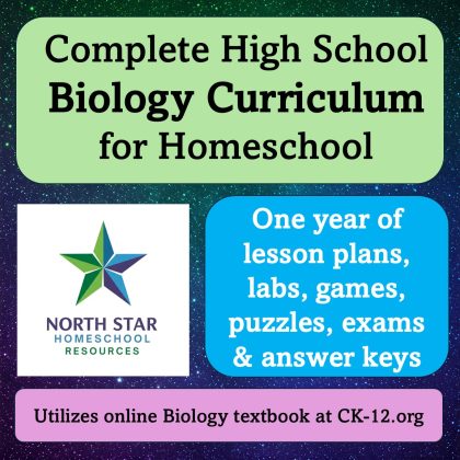 Complete Homeschool Biology Curriculum, High School, Online Textbook, Lesson Schedule, Labs, Exams