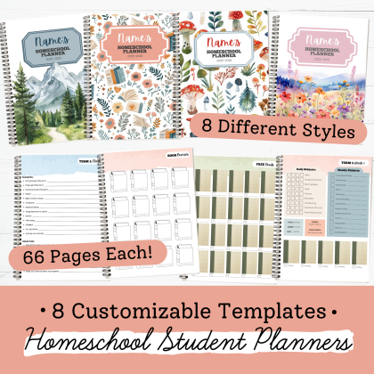 Student Homeschool Planners 2025-2026