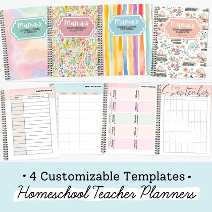 Teacher Homeschool Planners 2025-2026