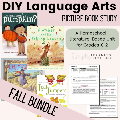 Picture Book Study BUNDLE | Literature Based | Fall Theme