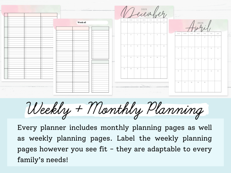 Teacher Homeschool Planners 2025-2026 - Image 3