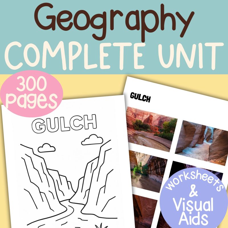 Complete Geography Unit: 70 Landforms & Waterscapes 300 Pages