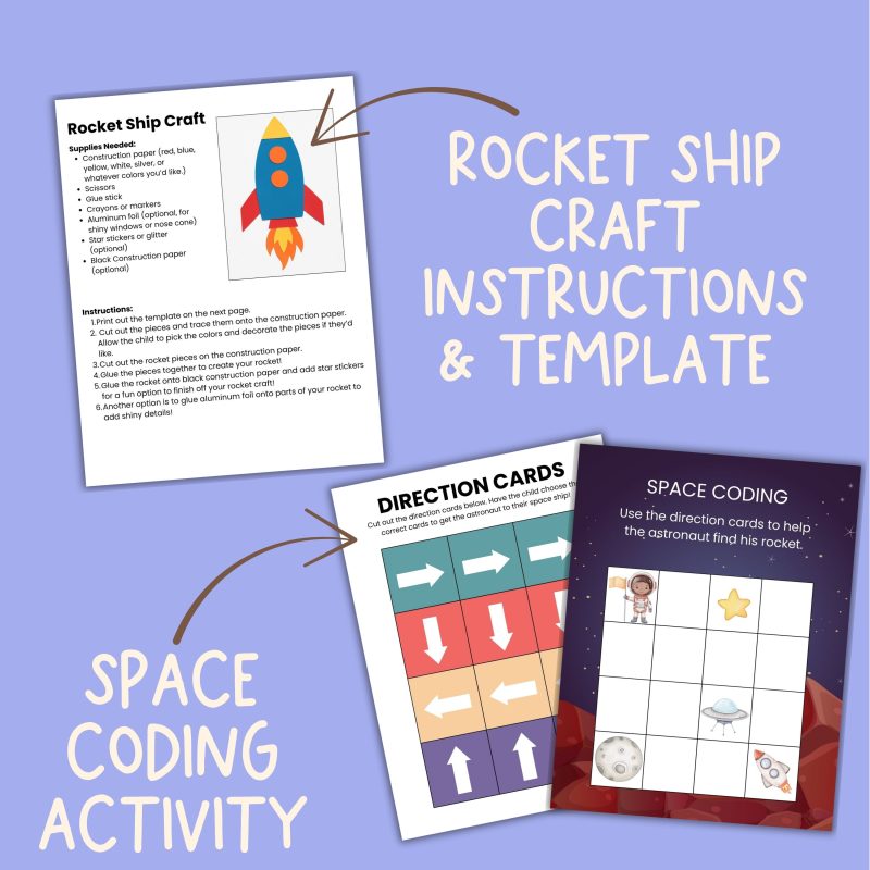 A is for Astronaut Preschool Worksheets and Activities Letter A Week Lesson Plan - Image 3