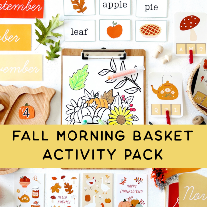 Fall Morning Basket Activity Pack