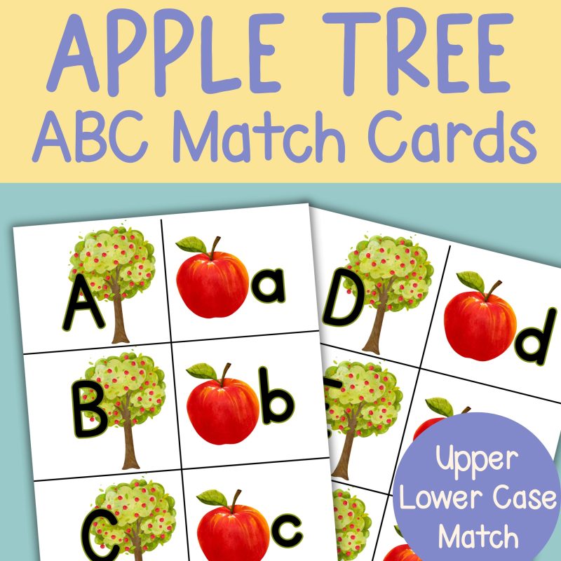 Apple Tree Alphabet Match Cards Upper and Lower Case