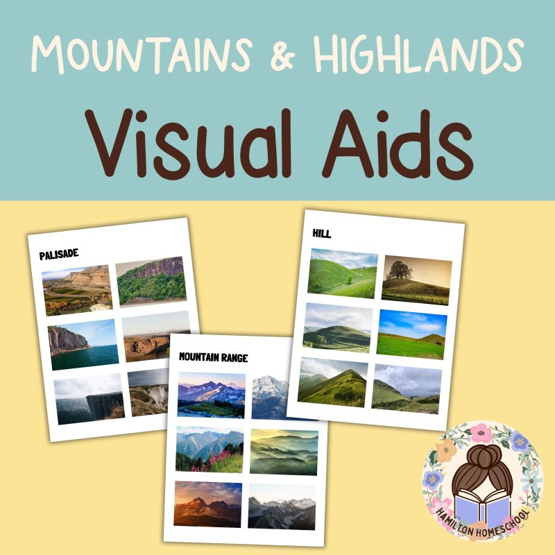 Mountain and Highlands Geography Bundle; 12 Landforms Worksheets, Visual Aids and Coloring Pages - Image 2