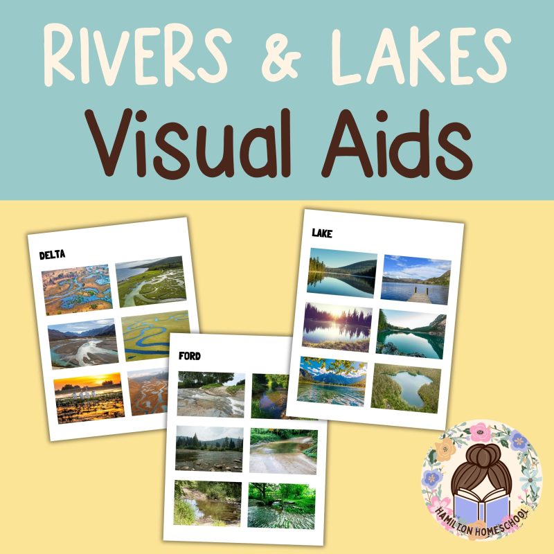 Rivers & Lakes Geography Bundle: Worksheets, Coloring Pages, Visual Aids & Flash Cards - Image 2