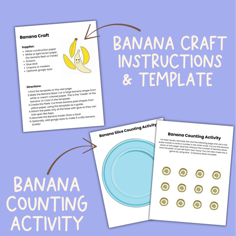 B is for Banana Preschool Worksheet Pack B Week Lesson Plan Pre K Kindergarten - Image 3