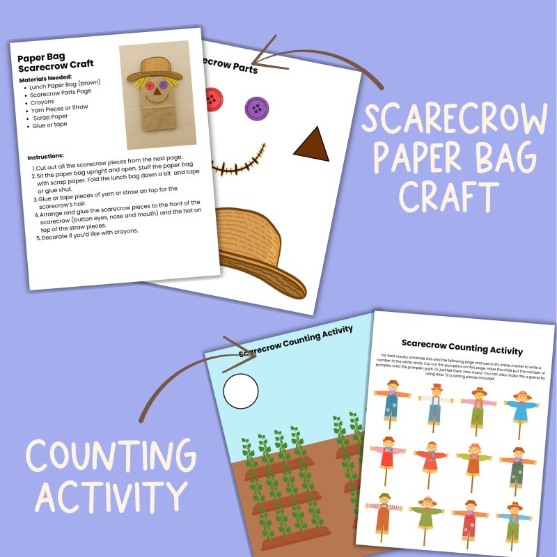 S is for Scarecrow Preschool Lesson Plan Worksheets and Activities - Image 3