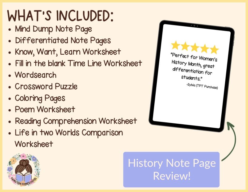 Zitkala-Sa Worksheets and Note Pages Native American Biography Pages - Image 4