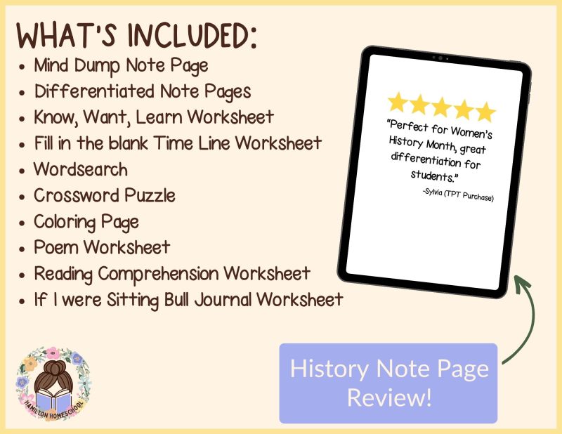 Sitting Bull Worksheets and Note Pages Native American History - Image 4