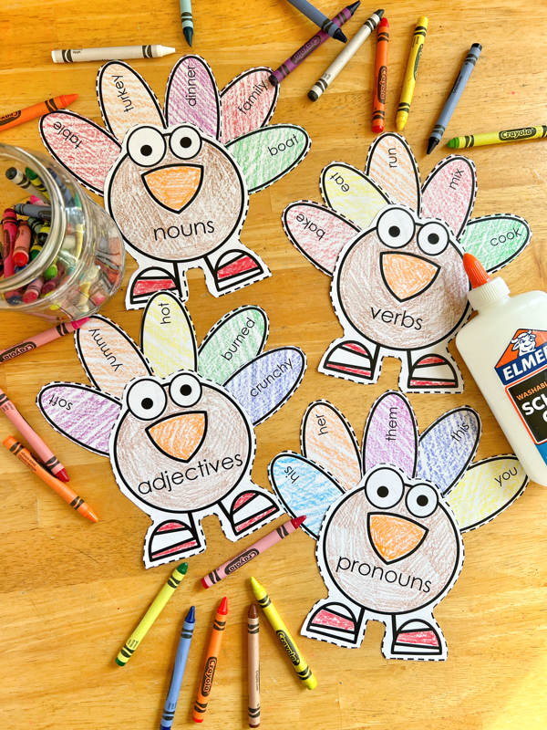 Parts of Speech Turkeys